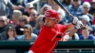 【MLB】秋山翔吾、第2打席で投手強襲打！　エ軍大谷との“日本人対決”で2戦連続快音