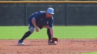 【MLB】筒香嘉智、横浜高なら「怒られます」　三塁守備練習で華麗な素手キャッチ