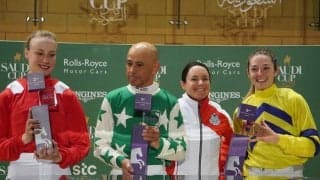 【サウジ騎手招待】ミシェルが総合3位タイ！武豊は総合8位タイ、女性騎手3名が表彰台に