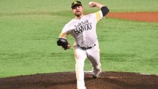 鷹ムーア、最速153キロ＆5奪三振無失点の快投で開幕ローテ当確！　「満足している」