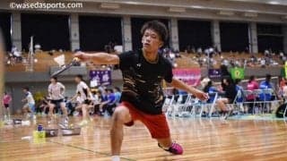 【連載】　『令和元年度卒業記念特集』第４２回　渡辺俊和／バドミントン