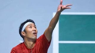 【速報】内山靖崇が第1セットを落とし、日本は苦しい展開に。デ杯 エクアドル戦