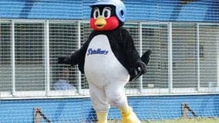 ヤクルトつば九郎もマスク姿で新型コロナ対策　ファン困惑「圧倒的な違和感」