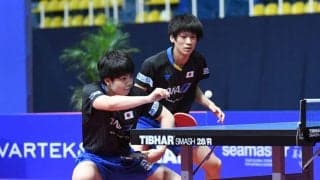18歳コンビの宇田/戸上、激戦の末香港ペアに惜敗＜卓球・カタールオープン＞