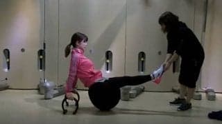 ゴルフコアを使用した体幹トレーニング