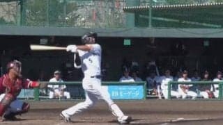 ロッテ安田が目の覚めるようなネットに突き刺さる特大弾　猛打賞活躍で1軍へアピール