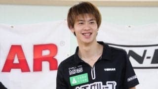 卓球・田添響  新型コロナでTリーグ延期も「前向きに」