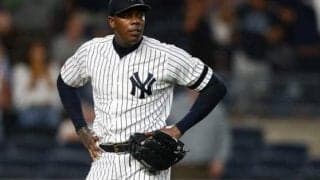 【MLB】人類最速チャップマン、進化した“極太腕”に米驚愕　「あり得ないほどデカい」