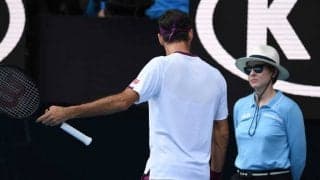 フェデラー 不適切な言葉を叫び警告を受ける。怪我の心配も