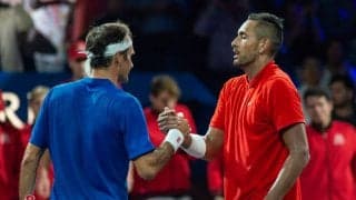 キリオスがフェデラーのお株を奪う。「SABR」ならぬ「SABN」を披露