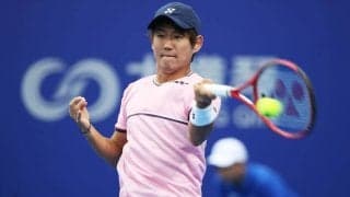 西岡が楽天OP初勝利「納得できた試合」。次戦はシード選手のプイユに「ぶつかっていきたい」