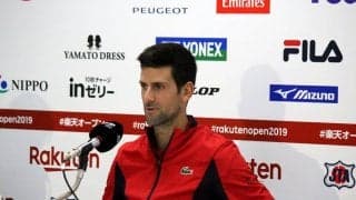 ジョコビッチ「オリンピックのことも考えている」。楽天OP初参戦は来年を見越して