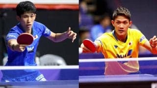 ミニ卓球で大熱戦　吉村兄弟のガチ対決が「面白い」と話題に