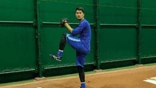 DeNA三上、ブルペンで21球の投球練習　自主練習期間は「効率的に練習を」