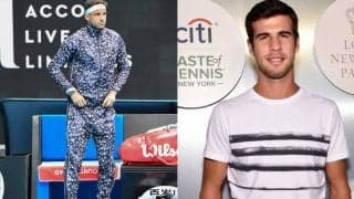 ディミトロフ、ハチャノフ＆赤ちゃんのお家でワークアウト