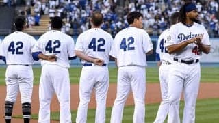 ロビンソンに敬意を--　試合ないけど、MLB公式が全選手の背番号を「42」に変更