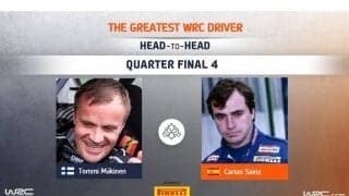 WRC.com「最も偉大なWRCドライバー決定戦」準々決勝 マキネン対サインツの投票を受付中