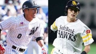 【球界名場面】ロッテ荻野とホークス周東はどっちが速い？　一塁到達タイムを比較する