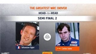 WRC.com「最も偉大なWRCドライバー決定戦」準決勝 オジエ対サインツの投票を受付中