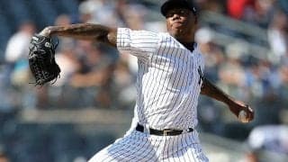 【MLB】人類最速男チャップマンの速さ体感？　ブルペン動画にファン驚愕「速すぎ」