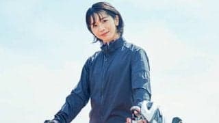 傳谷英里香さん、「意外と難しい」ロードバイクで真っ直ぐ走るコツをつかむ