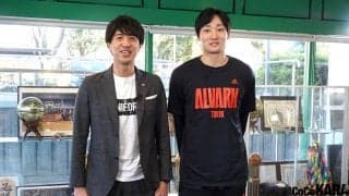 BリーグMVP初受賞の田中大貴選手を田中大貴アナが祝福