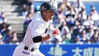 【球界名場面】ロッテ荻野が速すぎる！　遊ゴロが内野安打に、解説もファンも驚愕「バケモンすぎ」