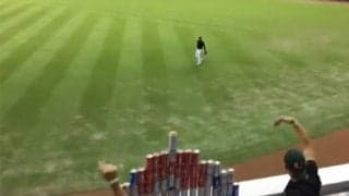 【MLB】マ軍外野手の“神業”が再脚光　驚愕のコントロールにファン「スナイパー」