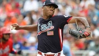 【MLB】えっ、そこ通すの!?　20歳164キロ右腕の“超精密投球”に反響「こういうの求めていた」