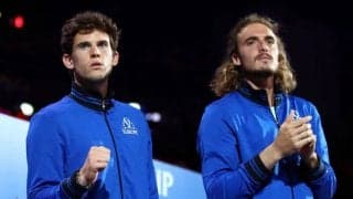 チチパス、ティームとのインタビューでドイツ語に挑戦