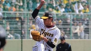 阪神藤浪、2イニング4奪三振も2者連続適時二塁打で逆転許す　長坂とバッテリー