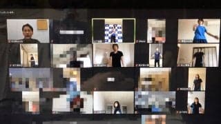 PFUが青猫ラジオ体操を実施中