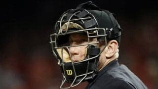 全力ジャッジも問題なし？　マスクシールド付き球審マスクが完成「捕手用も開発中」