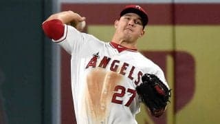 「投手、トラウト？」　大谷同僚の高校時代の“二刀流”映像をMLB公式が公開