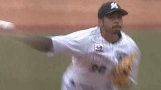 東條、登場、独壇場！！　3者連続三振、ロッテ右腕の驚愕スライダーに「曲がりすぎだろ」