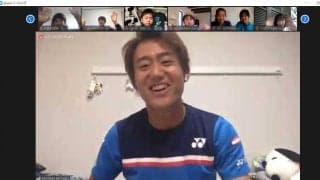 西岡良仁が大切にしている「ポジティブさ」。オンラインイベントで小中学生へ直接伝える