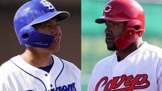 広島メヒアが“2冠”、打率トップは中日大島…練習試合で結果を残したセ打者は？