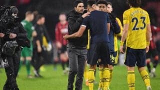 オーバメヤンとの契約延長に自信を見せるアルテタ監督｢かなり前向き｣