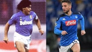 伝説から祝福のビデオ、マラドーナがクラブ最多得点記録のメルテンスにメッセージ