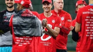 決勝点のレヴァンドフスキ、8連覇を喜ぶも「ファンがいないのは少し複雑だ」