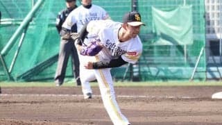鷹の最速160キロ左腕・古谷にアクシデント　2軍戦で打球直撃、担架で搬送