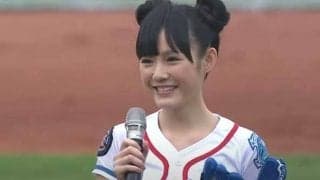 【始球式名場面番外編】くびれとお団子かわいい　台湾女優の華麗なノーバウンド投球