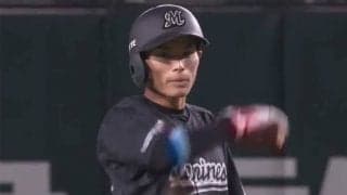 高校時代は陸上部　ロッテ育成出身野手の“甲斐キャノン”破りにファン「ロマンある」