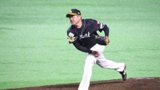 鷹ドラ3津森、12球団新人初勝利一番乗り！　史上初の初対戦満塁被弾から好投