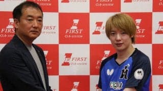 【今週の卓球】松平健太、ファースト所属契約　強烈バックハンドも披露