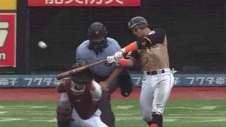 日ハム杉谷、今季初スタメンで逆方向へ1号同点ソロ！　打率10割を継続中