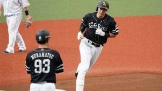 鷹・柳田、今季初の2戦連発！　前日に続く2番でまたバックスクリーン弾「良いスイング」