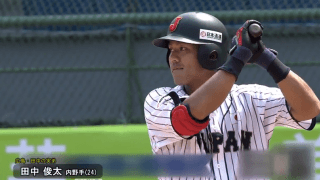 鋭いスイングから広角に打ち分ける広島・田中の実弟　田中 俊太