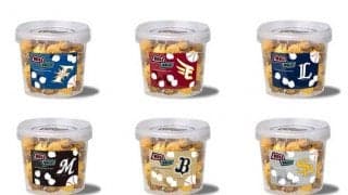 パ・リーグ6球団のコラボポップコーン完成　6月29日に販売開始