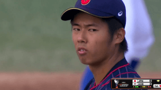田浦(秀岳館)初回に3失点【WBSC U-18ワールドカップ スーパーラウンド 韓国戦】